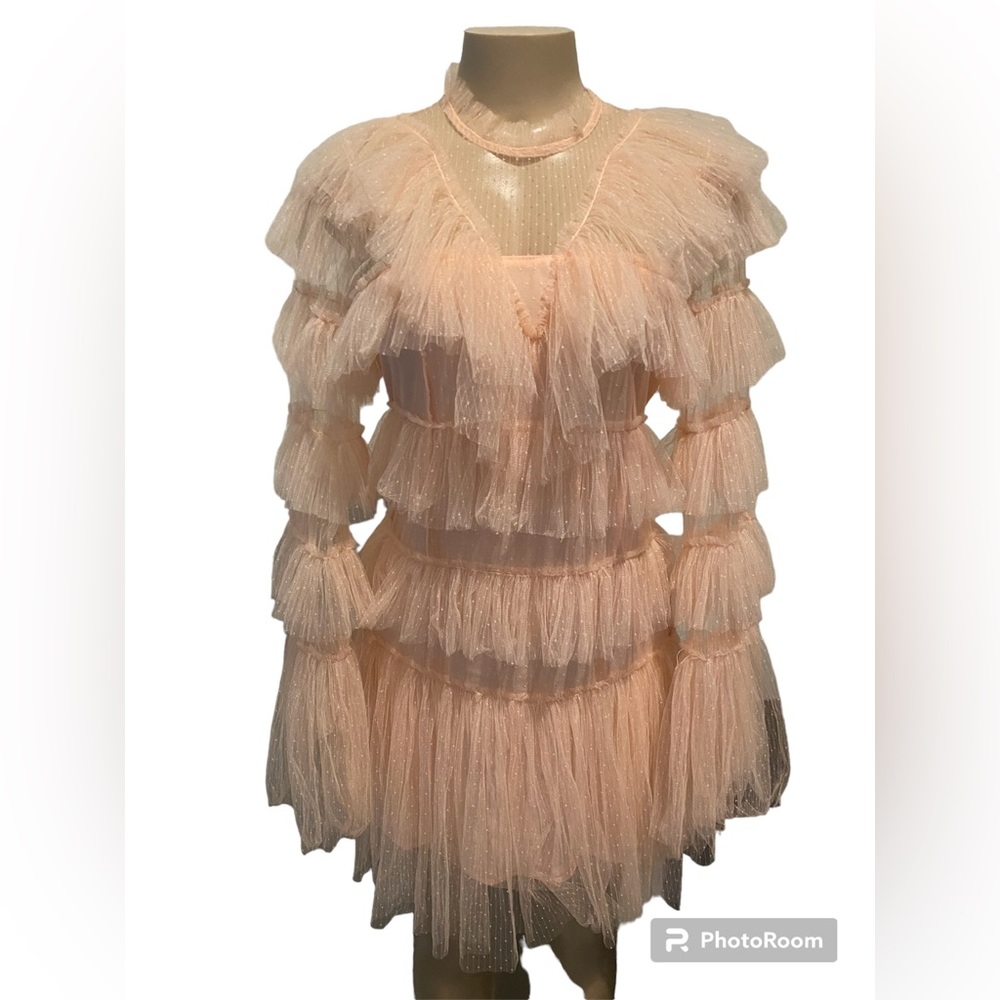 Pink ruffle dress!